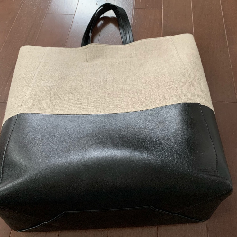 Celine large Bi-Cabas leather shopper Tote